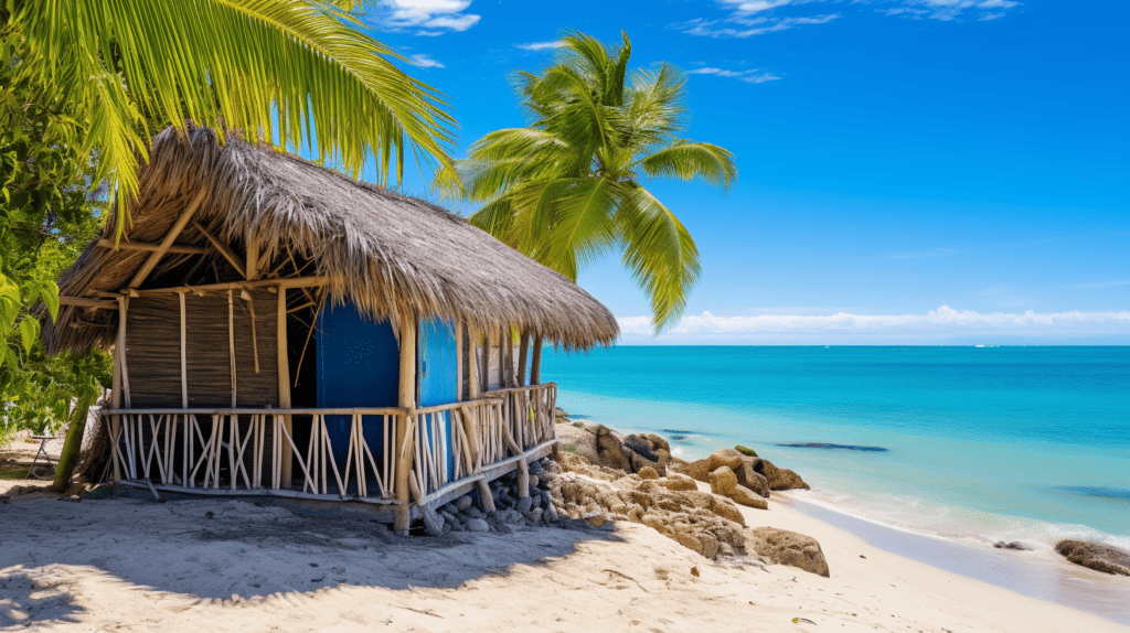 Travel Recommendations, hut on a beach.