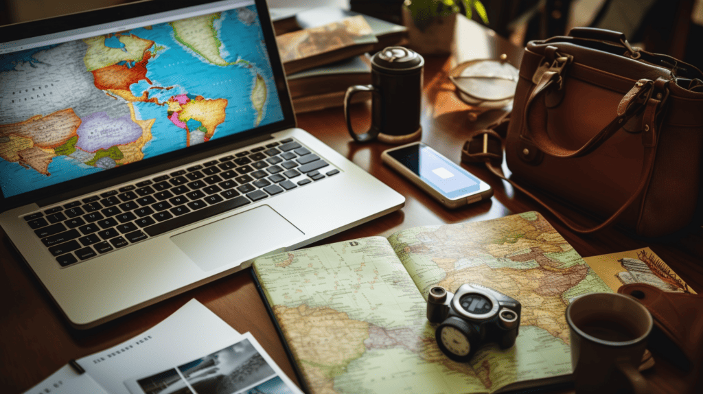 Travel during off-season or on cheap days, hotel on coffee table