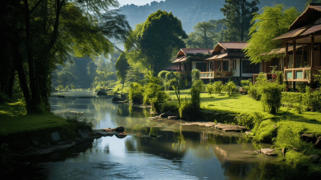 Exposure to different cultures, hotel in the jungle